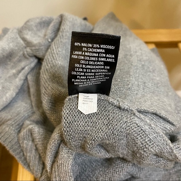 Gray Sweater with Extra Long Bell Tie Sleeves, XS - Picture 10 of 11